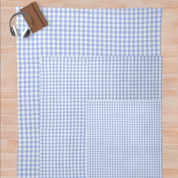 Blue Plaid Throw Blanket - Picture 3 of 3